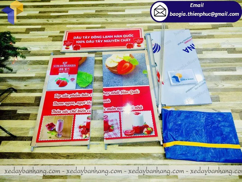 sản xuất quầy sampling sắt bán trái cây