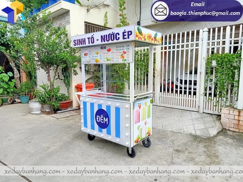 sản xuất xe inox bán nước ép