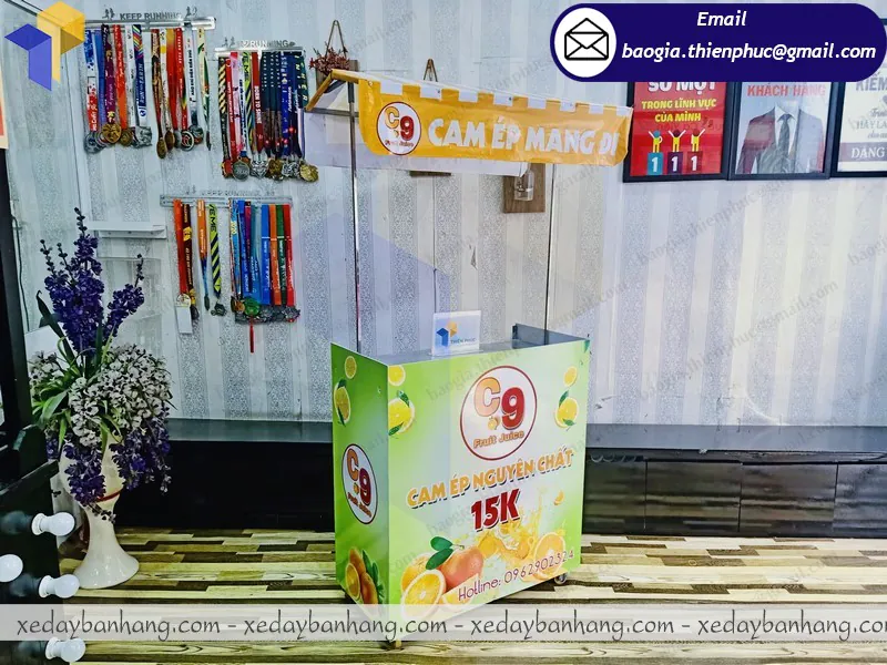 sản xuất xe lắp ráp bán nước cam mang đi