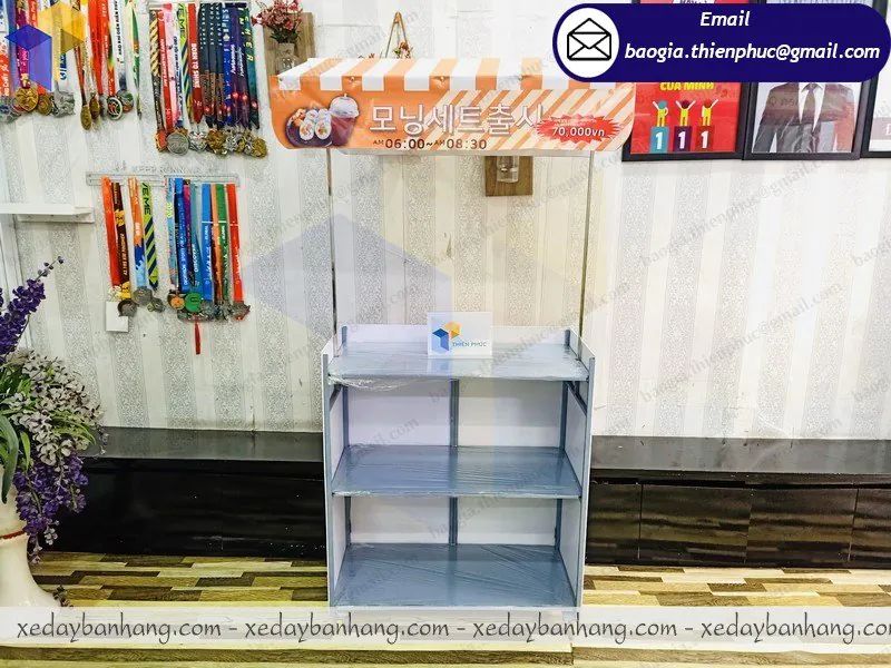 thiết kế booth bán đồ ăn di động