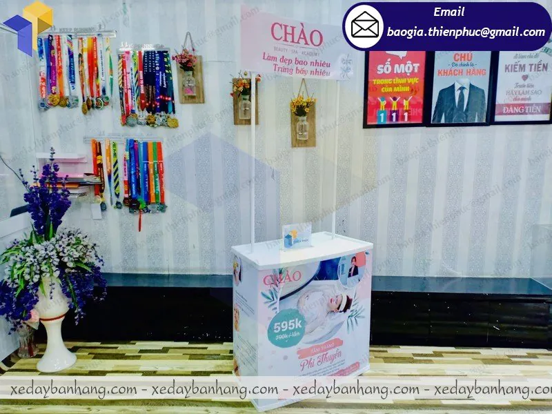 thiết kế booth bán hàng hội chợ