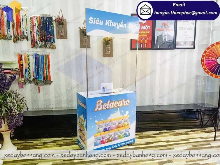thiết kế booth bán hàng lưu động