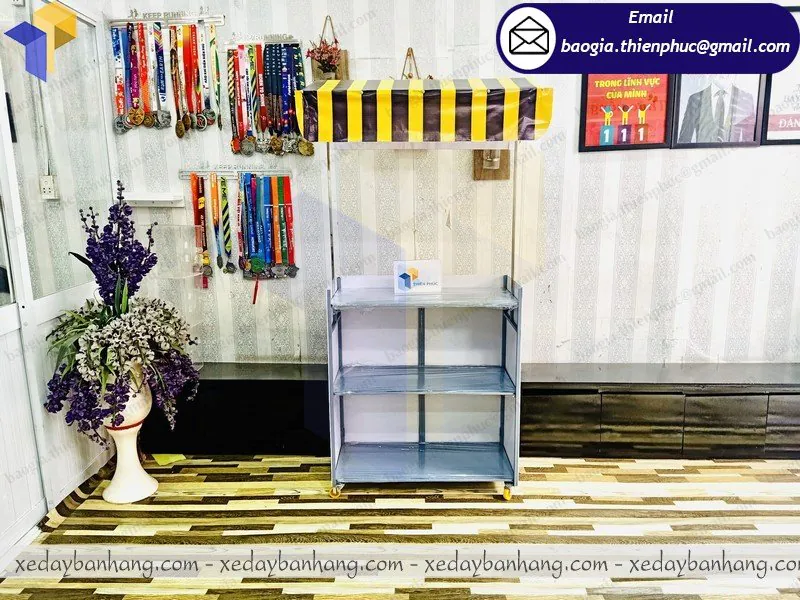 thiết kế booth lắp ráp bán cafe phin