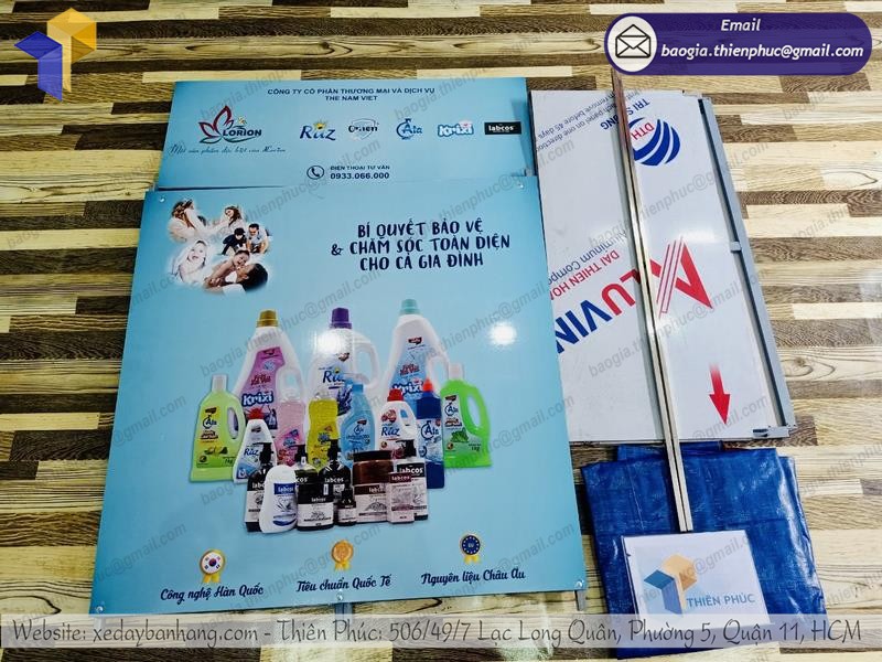 thiết kế booth quảng cáo siêu thị