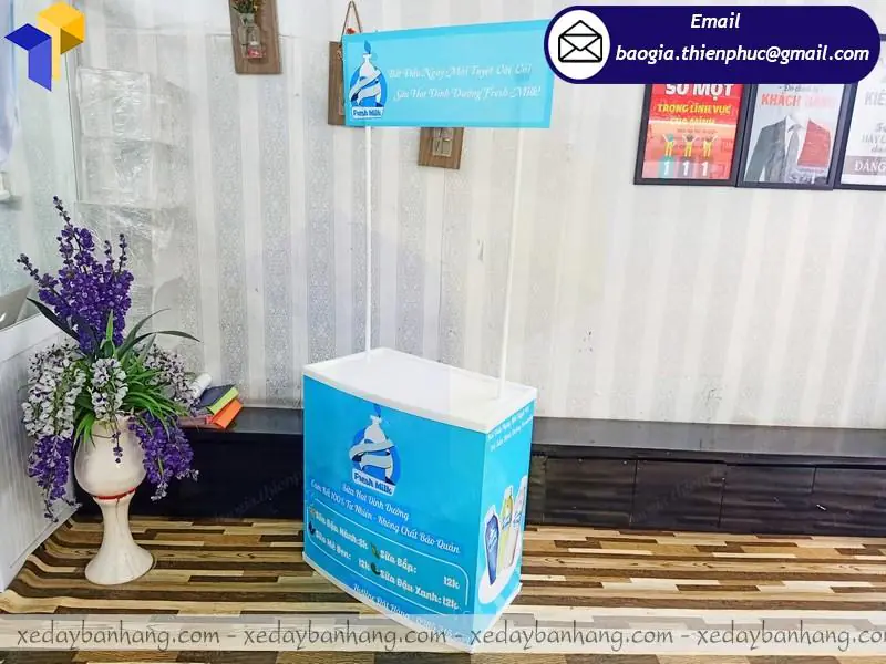 nơi bán booth nhựa quảng cáo bán hàng đẹp