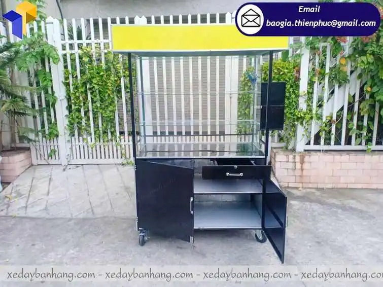 thiết kế quầy bán sinh tố trà sữa