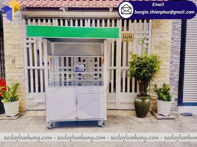 thiết kế quầy bán trà sữa vỉa hè