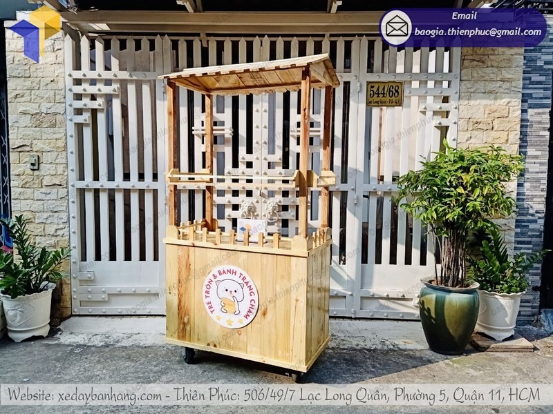 thiết kế quầy xe bán đồ ăn vặt