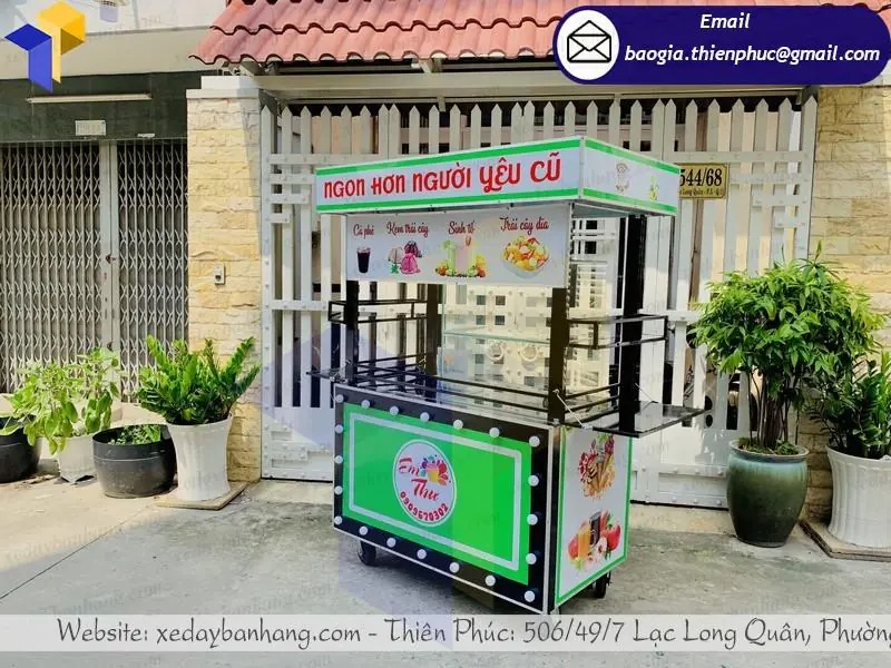 thiết kế tủ bán sinh tố bằng inox