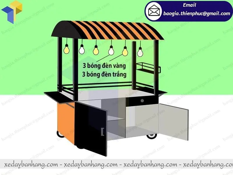 thiết kế tủ cà phê bằng inox