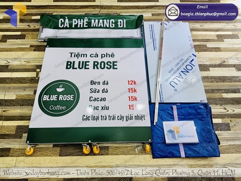Thiết kế xe bán cà phê take away