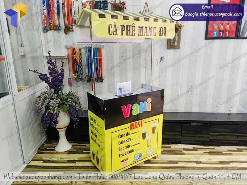 Thiết kế xe bán cafe lắp ráp