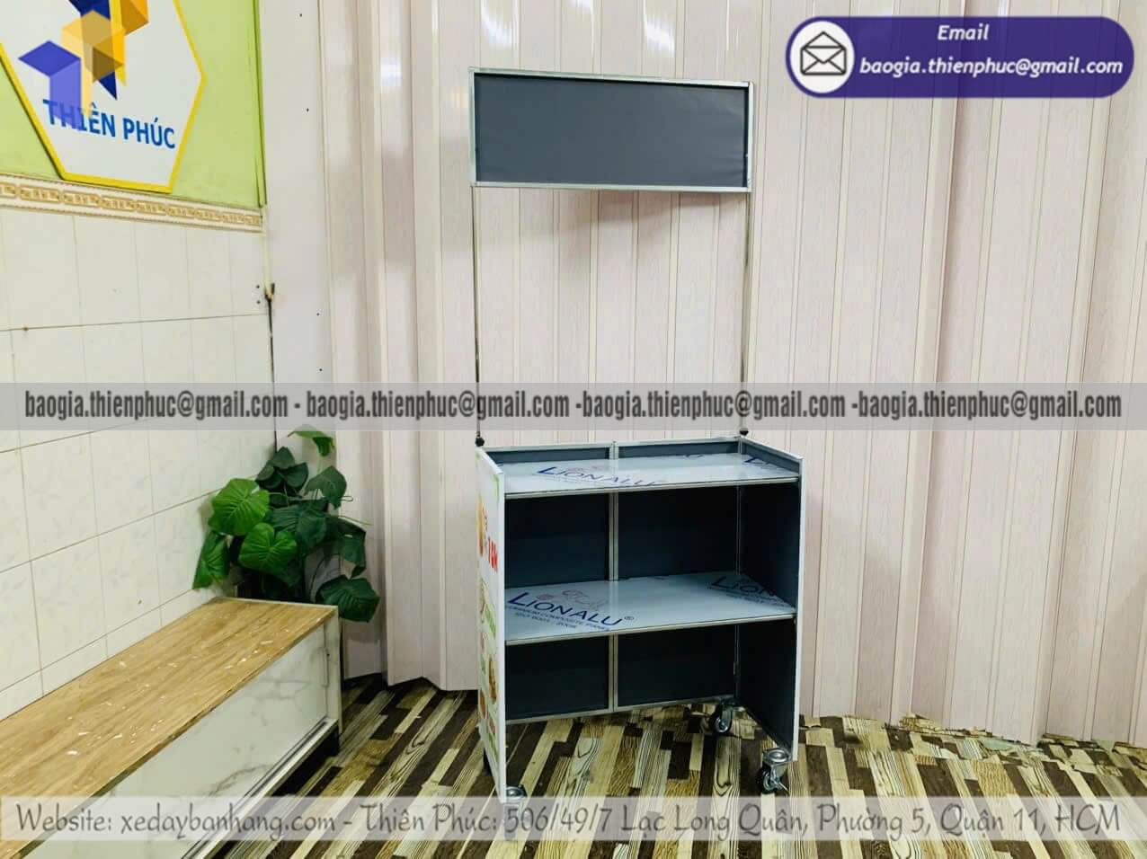 Thiết kế xe bán đồ ăn sáng dạo xếp gọn ngoài trời sinh viên người trẻ tập tành kinh doanh