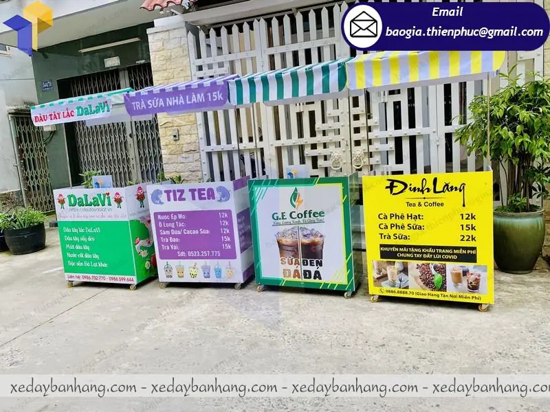 thiết kế xe bán hàng lưu động lắp ráp