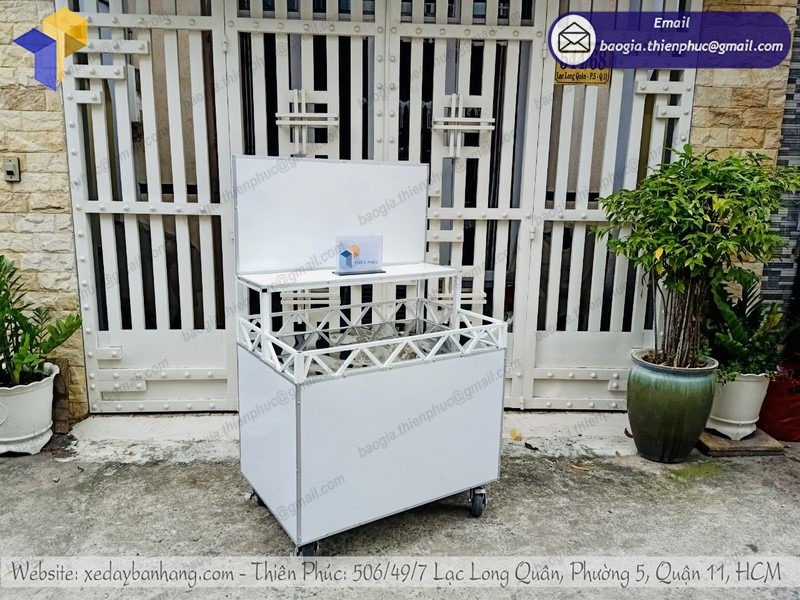 thiết kế xe bán trà sữa ăn vặt