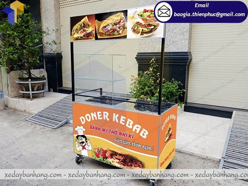 thiết kế xe bánh mì doner kebab