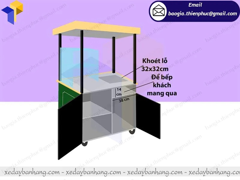 thiết kế xe bánh mì Thổ Nhĩ Kì