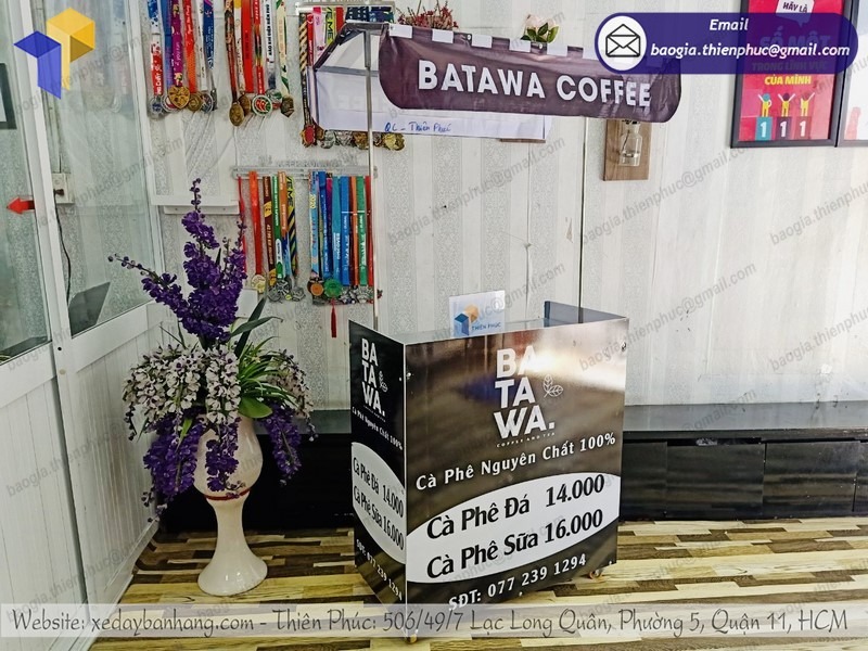 thiết kế xe cafe take away