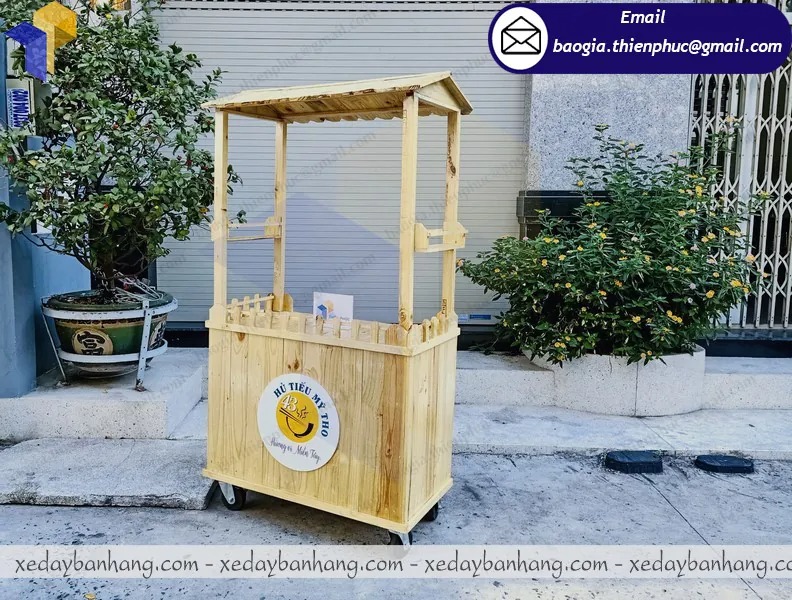 thiết kế xe đẩy bán hủ tiếu