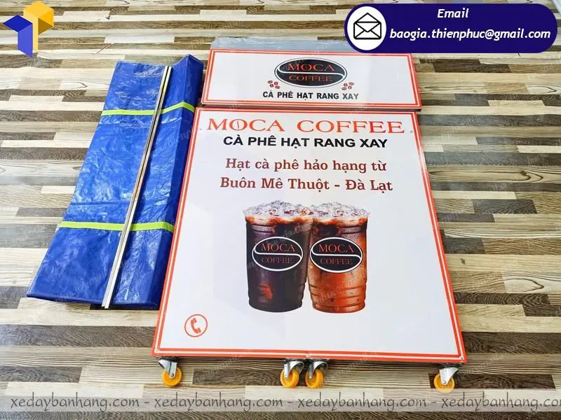 quầy sampling lắp ráp bán cà phê