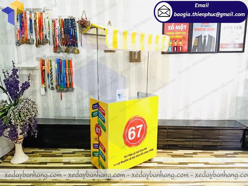 thiết kế xe lắp ráp bán cafe take away