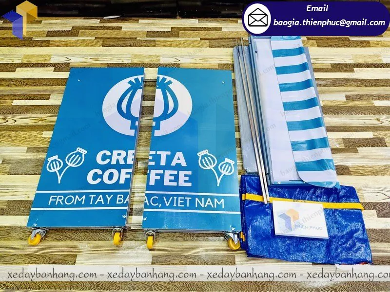 thiết kế xe lắp ráp bán cafe theo yêu cầu