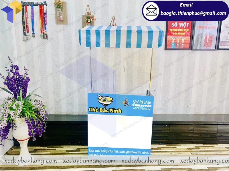 thiết kế xe lắp ráp bán chè bắc ninh theo yêu cầu