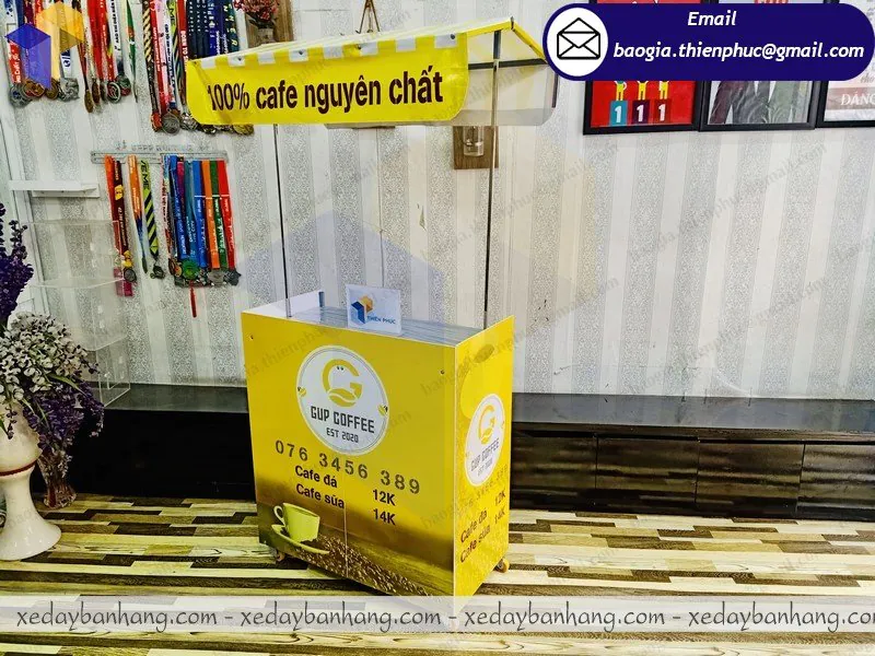 thiết kế xe lắp ráp bán coffee giá rẻ