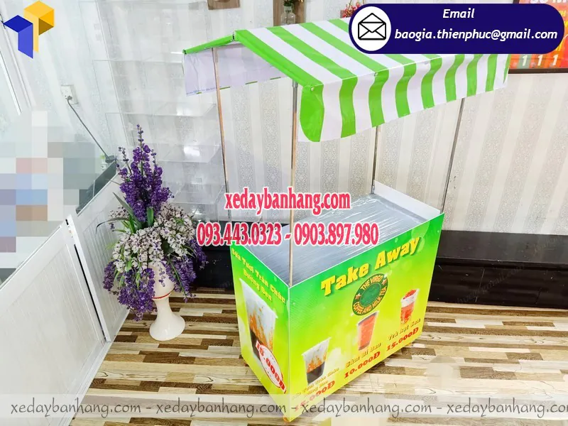 Quầy sampling lắp ráp cafe take away giá rẻ