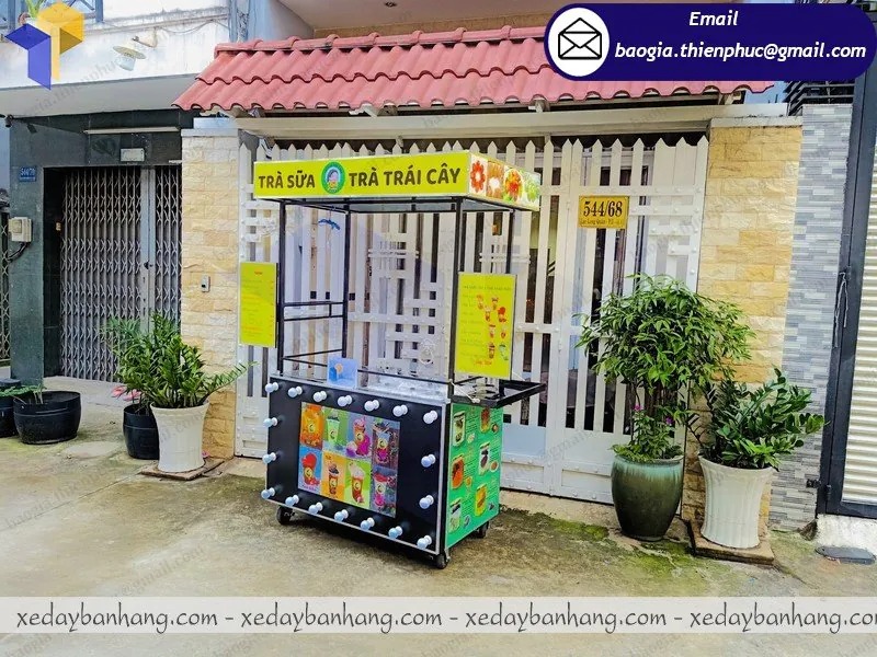 thiết kế xe nước ép trái cây đẹp