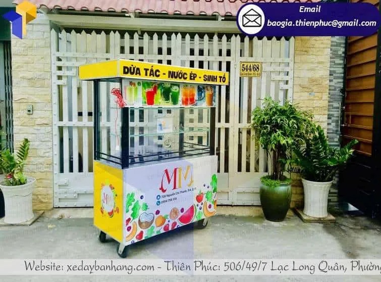 thiết kế xe sinh tố bằng inox