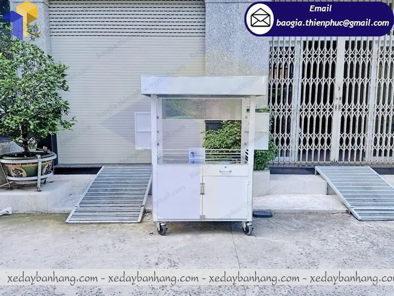 tủ bán cafe mang đi bằng inox