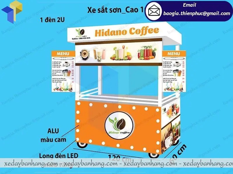tủ bán cafe mang đi