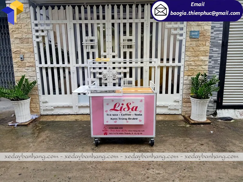 tủ bán trà sữa đẹp