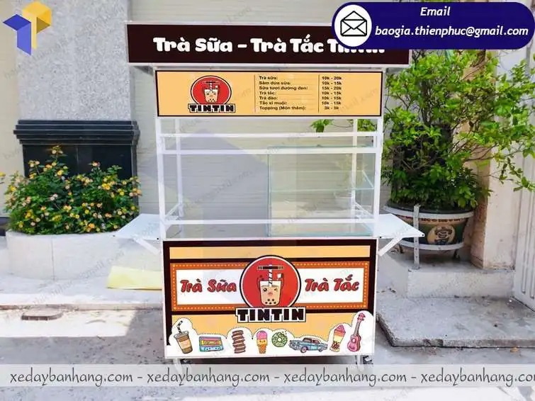 tủ bán trà sữa giá rẻ