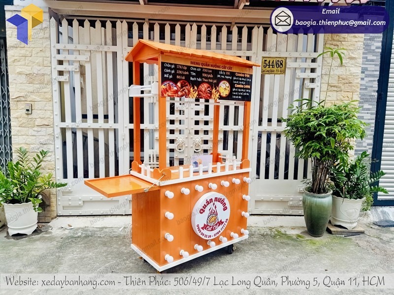 tủ gỗ bán thức ăn nhanh giá rẻ