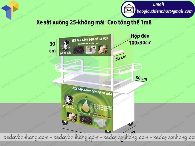 tủ inox bán sữa đậu nành