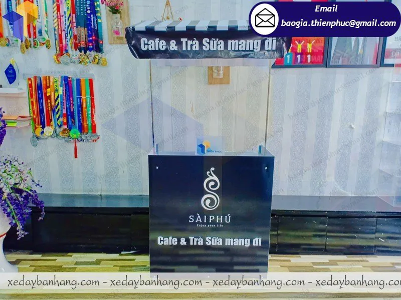tủ lắp ráp bán cafe lưu động
