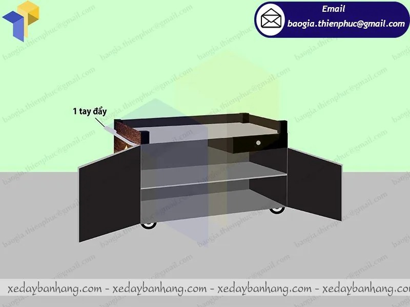 tủ sắt bán cà phê giá rẻ