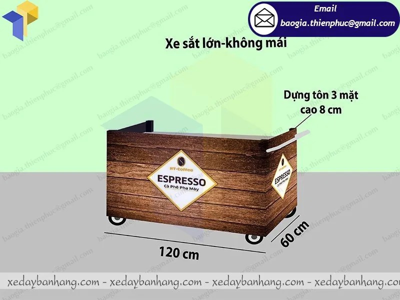 tủ sắt bán cà phê