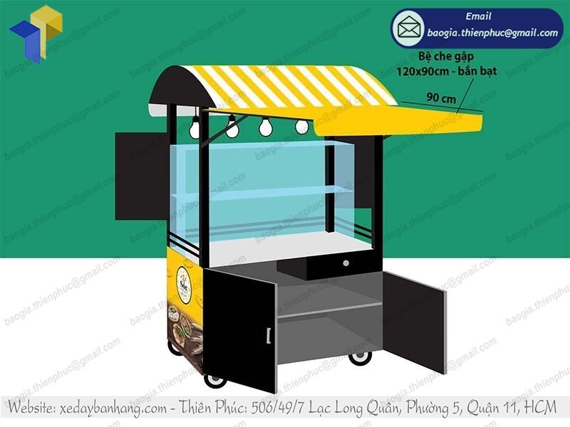 xe bán bánh mì take away giá rẻ