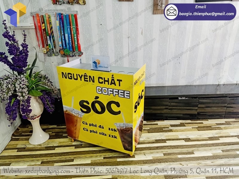 xe bán cà phê di động lắp ráp