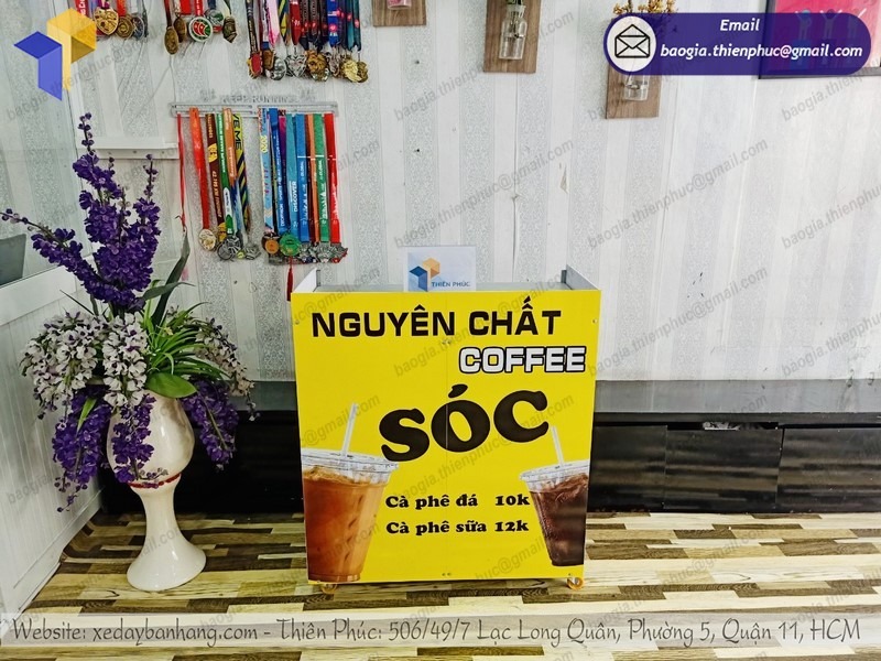 xe bán cà phê di động