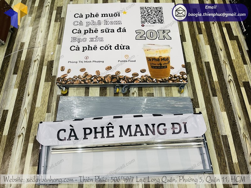 xe cà phê lắp ráp đẹp