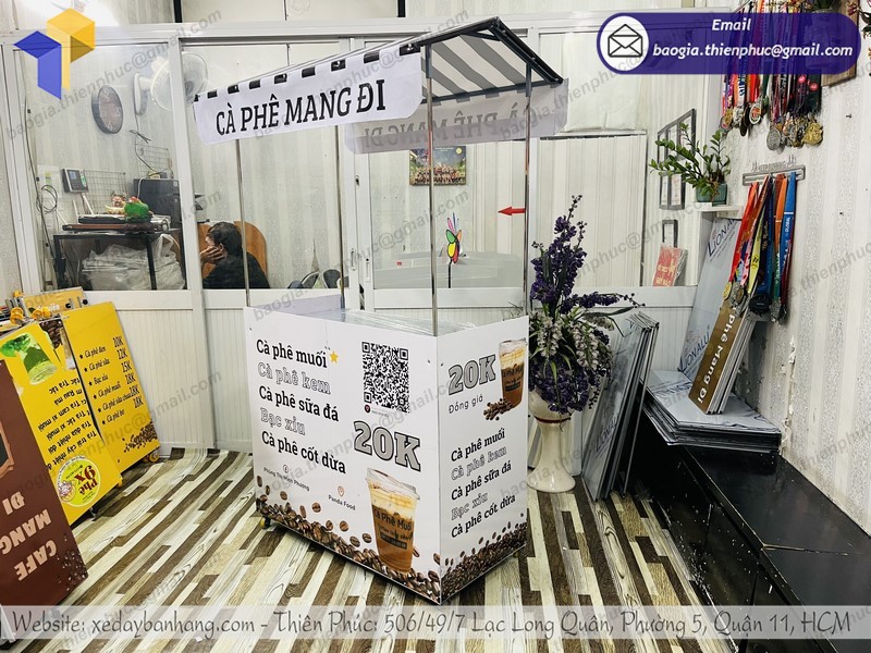 xe cà phê lắp ráp tphcm