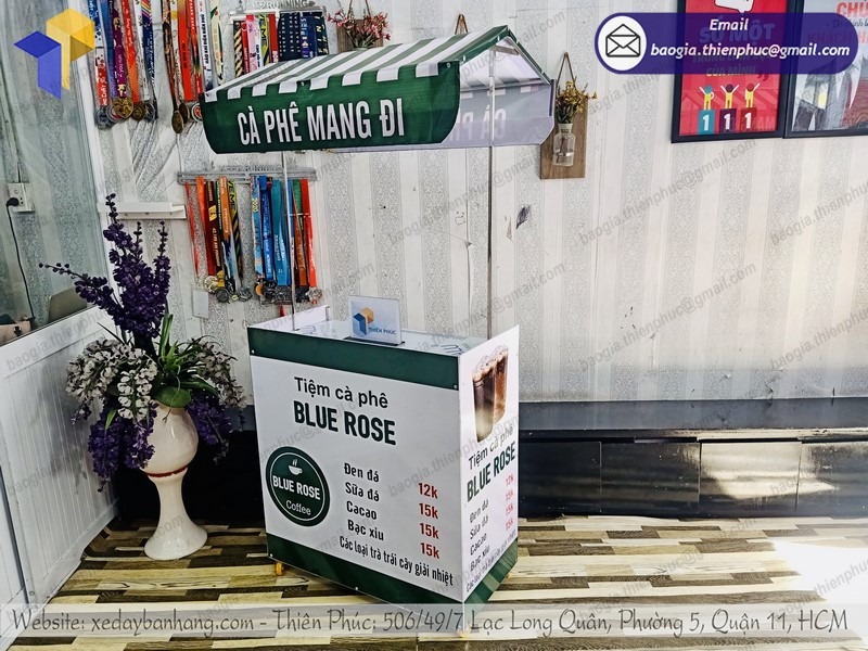 Xe bán cà phê take away tại TPHCM