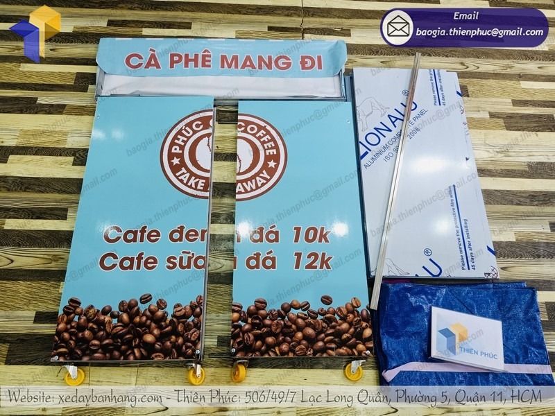 Xe bán cà phê xếp gọn TPHCM
