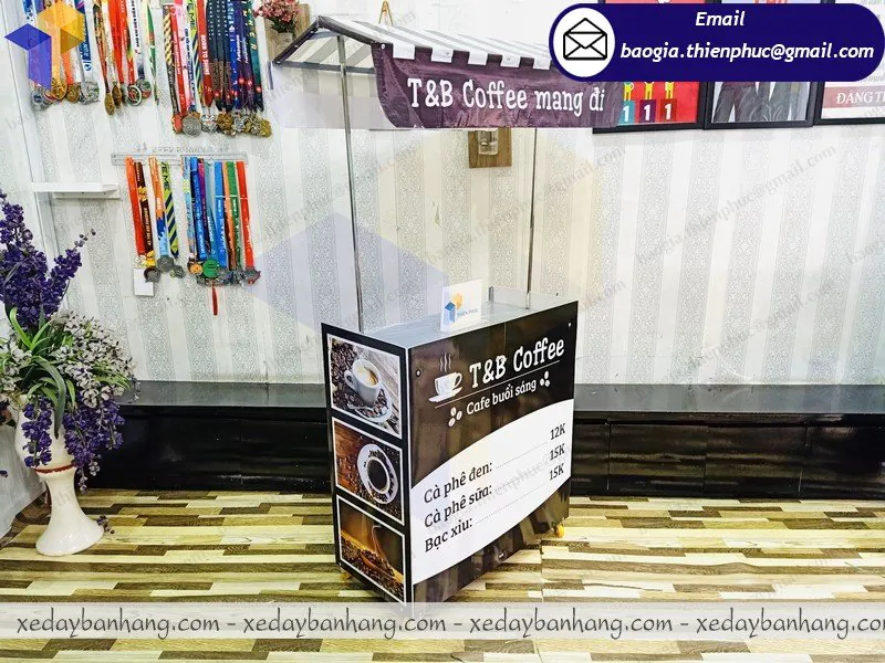 xe bán cafe lắp ráp giá bao nhiêu