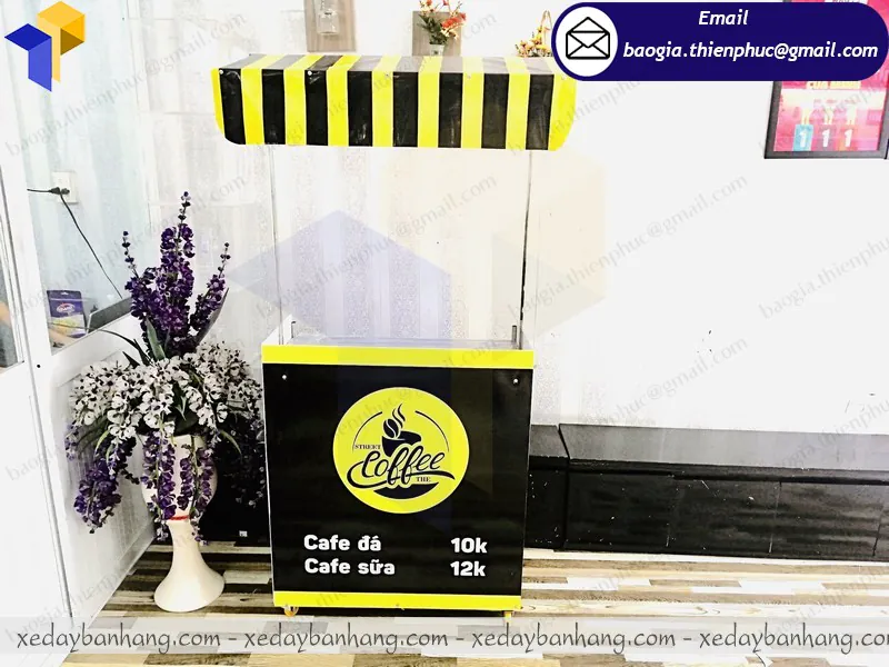 Booth lắp ráp bán cafe take away  ở nha trang