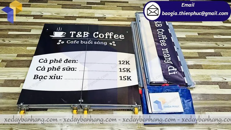 xe bán cafe lắp ráp giá rẻ